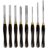 CHISEL SET WOOD TURNING HSS 8 PIECE WOODEN CASE