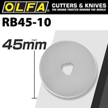 OLFA BLADES ROTARY RB45-10 10/PACK 45MM