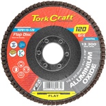 FLAP SANDING DISC 115MM 120 GRIT A/O