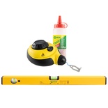 SPIRIT LEVEL 600MM & 30M CHALK LINE H/DUTY DTSL0060B/DTCL030