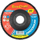 FLAP DISC ZIRCONIUM 115MM 80 GRIT FLAT