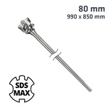 SDS MAX MILL CR 80MM x 990 x 850 DRILL BIT