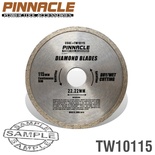 DIAMOND BLADE CONT.RIM 115X22.22MM PINNACLE