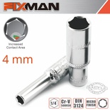 FIXMAN 1/4' DR DEEP SOCKET 4MM