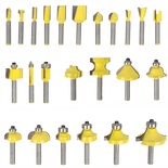 ROUTER BIT SET 24PC ALUM.CASE 1/4'