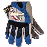 MECHANICS GLOVE 3XL LARGE SYNTHETIC LEATHER PALM AIR MESH BACK BLUE