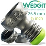 WEDGIT TAP CONNECTOR 26.5MM 3/4' C/W 2 x ADAPTORS