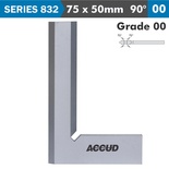 BEVELED EDGE SQUARE 90 DEG. GRADE 00 75X50MM