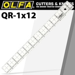 QUILT RULER 1' X 12' WITH GRID