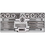 20 PIECE IMPERIAL TAP & DIE SET IN PLASTIC CASE