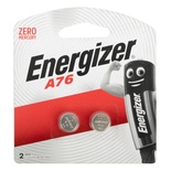 ENERGIZER A76 LR44 1.5V ALKALINE BATTERY 2 PACK (MOQ 12) COIN