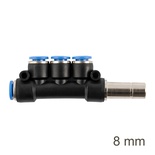 INSERT MANIFOLD SIDE 4-PORT PU 8MM