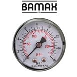 PRESSURE GAUGE 1/4'REAR 50MM D5014R16 PACKAGED