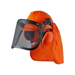 Red Rhino - Helmet with Ear Muffs - Orange