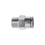 METAL PU FITTING STRAIGHT 12MM X 3/8' M