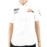 LADIES BLOUSE - WHITE 3/4 - 2X-LARGE