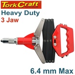 LAZY TONG HAND POP RIVETER  6.4MM MAX 3 JAW H/DUTY