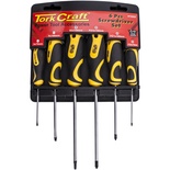 6PC SCREWDRIVER SET WITH WALL MOUNTABLE RACK S2 PZ SL