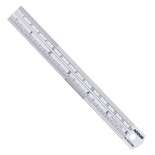 RULER 150MM S/STEEL 0.08MM ACC 0.5MM GRAD.