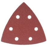 SANDING TRIANGLE SHEET 80GRIT 94X94X94MM 5/PACK W/HOLES HOOK & LOOP