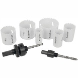 HOLESAW SET 9PC IN CASE BI-METAL 22 29 35 44 51 64MM