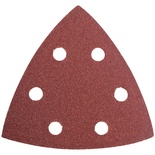 SANDING TRIANGLE SHEET 60GRIT 94X94X94MM 5/PACK W/HOLES HOOK & LOOP