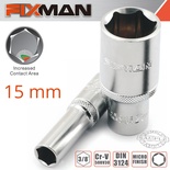 FIXMAN 3/8' DR DEEP SOCKET 15MM