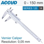 VERNIER CALIPER 150MM 0.05MM ACC. DIN862 0.05MM GRAD. S/STEEL