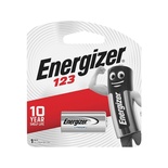 ENERGIZER 3V LITHIUM PHOTO 1 PACK CR123 (MOQ6) BATTERY