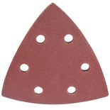 SANDING TRIANGLE SHEET 120GRIT 94X94X94MM 5/PACK W/HOLES HOOK & LOOP