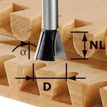 DOVETAIL CUTTER HW VS600 D20X26X8 Z2 RL