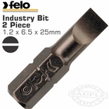 FELO SLOT SL 1.2 X 6.5 X 25MM 2PC INS.BIT