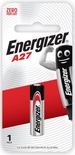 ENERGIZER 12V ALKALINE BATTERY 1 PACK:  A27 (MOQ12)