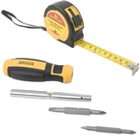 6 IN 1 SCREWDRIVER & 5MT MEASURING TAPE