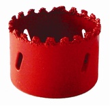 HOLE SAW CARBIDE GRIT 22MM - RED