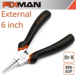 FIXMAN STRAIGHT EXTERNAL CIRCLIP PLIERS 6'/160MM