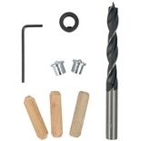 DOWELING ACCESSORY KIT 10MM - 22 PIECE (BIRCH WOOD)