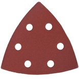 SANDING TRIANGLE SHEET 240GRIT 94X94X94MM 5/PACK W/HOLES HOOK & LOOP