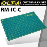 OLFA MAT ROTARY 450 X 300MM METRIC & INCH DOUBLE SIDED