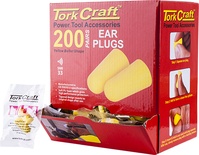 EAR PLUG 200PC BULLET SHAPE SNR33 YELLOW PER BOX