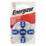 ENERGIZER HEARING AID BATTERY AZ675 BLUE 4 PACK (MOQ 6)