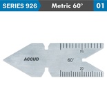 CENTER GAUGE METRIC 60DEG. 30&#039; ACC. 0.5MM & 1MM GRAD.