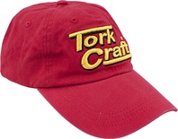 TORK CRAFT BASE BALL CAP RED ADJUSTABLE (ONE SIZE FITS ALL)