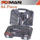 FIXMAN SOCKET TOOL SET 84PC 1/4'&1/2' DRIVE