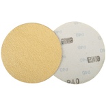 GOLD DISC (50 PIECES) 40 GRIT 150MM WITHOUT HOLE HOOK AND LOOP